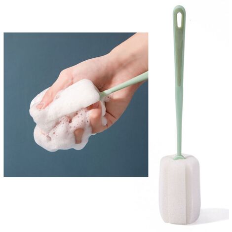 Brosette Éponge Lavage Bouteilles Long Manche Comfort Griffe Multi-usage Kitchen Durable PVC-Sponge (1/5)