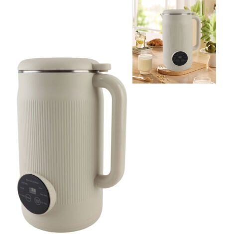Blender multifonction automatique 1200ml avec anti-adhérence, nettoyage automatique et maintien au chaud pour boissons végétales (lait de soja, amande, avoine) [Cuisine] [Machine à lait de soja] [Desi