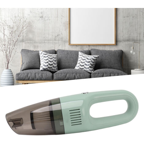 Aspirateur à Main Portatif 5000Pa - Dual Use - Aspiration Puissante, Batterie Lithium 4000mAh, Conception Cordless, Vert ABS, pour Voiture et Maison (1/5)