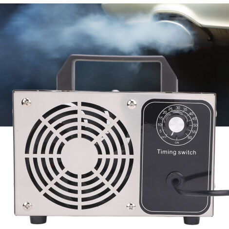 Purificateur d'Air à Ozone, Déodorisant en Acier Inoxydable SUS avec Timer 60 min, 100W pour Maison/Voiture, Couverture 2500-4500 pieds² (1/5)