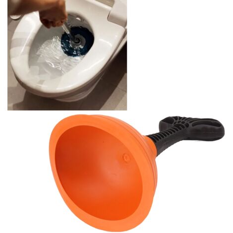 Mini Ventouse de Drainage efficace à Manche Anti-Dérapant pour Toilette et Salle de Bain - Silicone de qualité (1/5)
