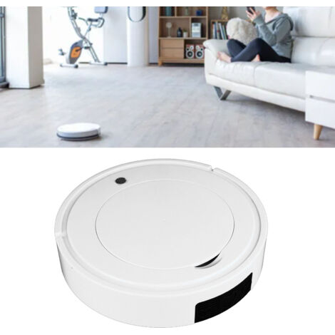 Aspirateur Robot Automatique Anti-Chute Forte Aspiration 1500mAh Silencieux pour Animaux Tapis Sols Dur Nettoyage Quotidien (1/5)