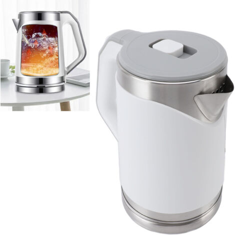Bouilloire Électrique Kettle 304 Stainless Steel Design Double Mur Auto-Stop 1500W 2L US Plug 110V pour Cuisine Maison (1/5)