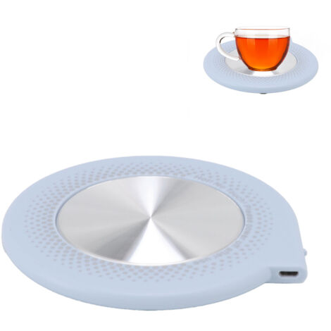 Chauffe-Café à Plateau USB - Temperature Constante à 55°C - Design Anti-Glissant Bleu ABS (1/5)