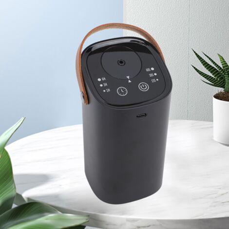 Diffuseur d'Aromathérapie Automatique Sans Eau Portable Écran Tactile Intelligent Recharge USB pour Voiture - Machine de Diffusion d'Aromathérapie en Alliage et Verre (1/5)