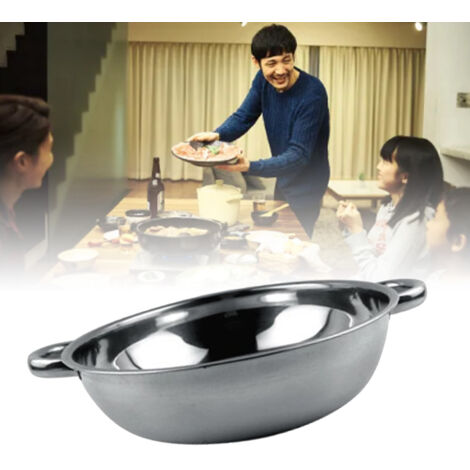 Casserole en Acier Inoxydable pour Induction 36cm avec Double anse, pour Usage Professionnel et Familial (1/5)