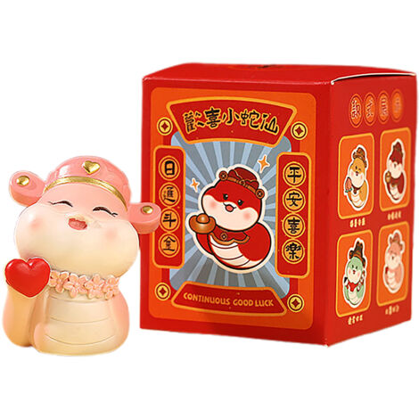 Ornement de Bureau Petit Serpent Joyeux - Feng Shui, Nouvelle Année, Déco Maison - Petit Serpent Joyeux Volant Ensemble (1/3)