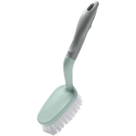 Balai de Nettoyage pour Salle de Bain et Cuisine - ManoMano - Brosse Durable avec Poignée Ergonomique - Poils Blancs Résistants, Dimensions 23.5x5.3x3.5cm, Lot de 1 (1/5)