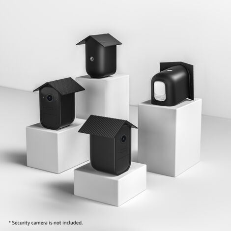 Housse silicone protectrice pour caméras de sécurité de la série eufyCam - 2 pièces noir, matériau silicone résistant aux impacts et waterproof. (1/5)