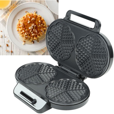 Appareil Gaufrier 3 en 1 Machine avec Contrôle de Température, Plaque Antiadhérente et Poignée Tactile pour Pancake US Plug 110V (1/5)