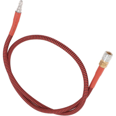 Flexible Tuyau de Raccordement pour Cylindre CO2, ManoMano Edition, Modèle 8mm, Solide et Étanche - Longueur 91cm/36inch, Ensemble 1x Rouge et Noir en Cuivre Laminé (1/5)