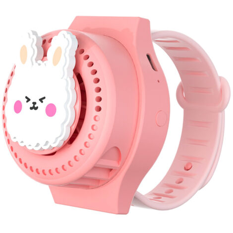 Kid Watch Fan - Ventilateur Bracelet Coloré pour Enfants avec LED Projecteur et 3 Vitesses - ABS TPR PC (1/5)