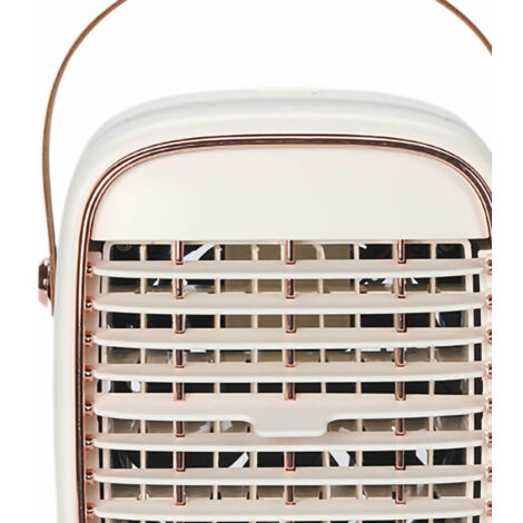 [Ventilateur-Evaporateur] Ventilateur Portable Silent USB avec Porte-Lanière pour Maison Bureau Voiture Blanc – Large Reservoir, ABS/PP, Léger 500g (1/5)