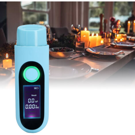Testeur Alcool Professionnel LCD Affichage 3 Couleurs Rechargeable USB Contactless Alcootest Pliable ABS Portable (1/5)