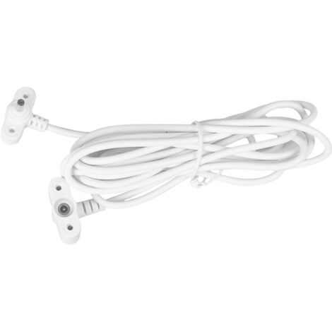 Cordon DC Extension de 2.5m Compatible avec Caméra Spotlight Panneau Solaire, Blanc, Résistant aux Intempéries, Installation Facile (1/5)