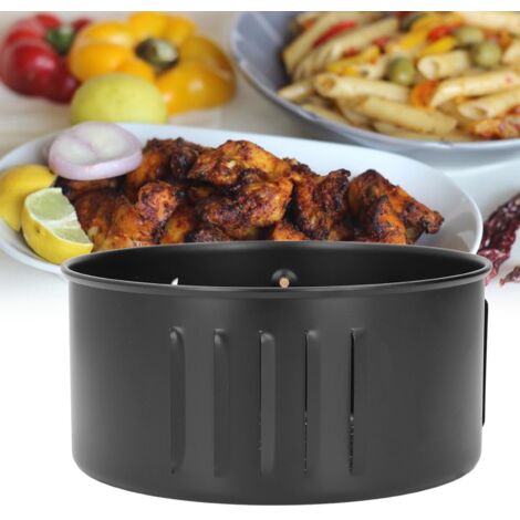 Panier Friteur Remplacement Plaque Acier Noir Antiadhésif 3.5L Accessoire Universel Pour Cuisson Rôtisserie Grillage