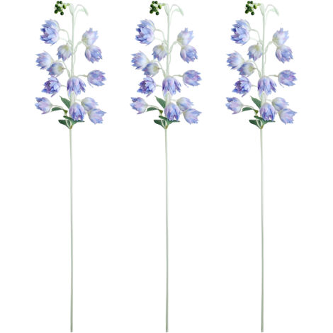 Mobile pour fleurs artificielles - 3 pièces bleu clair décor floral maison et événements (1/5)