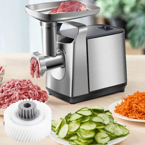 Engrenage de Remplacement pour Moulin à Viande Pinion en Plastique et Acier Inoxydable Accessoire Compatible Universel (1/5)