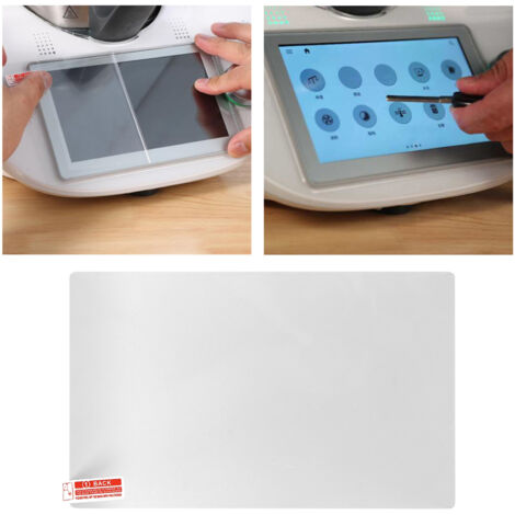 Protecteur d'écran PET pour Thermomix TM6 [film transparent, anti-rayures, kit nettoyage] (1/5)