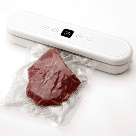 Machine à Sceller Sous Vide 80W, Compacte, Automatique avec Modes Sec et Humide, 65Kpa, 10 Sacs Inclus pour Stockage Alimentaire (1/5)