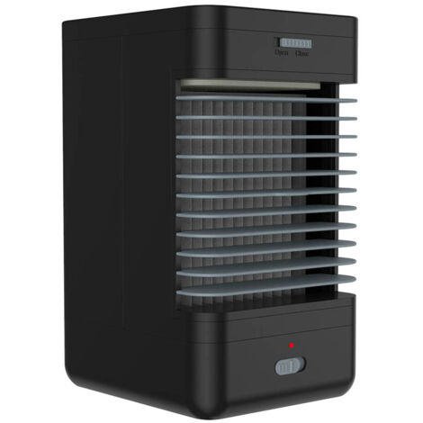 Climatiseur Portable Système Ventilateur Mini Humidificateur USB Silencieux T3-in1 Noir 110-220V (1/5)