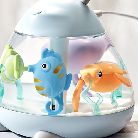 Humidificateur de Bureau USB Silencieux Design Animaux Marines Décorative Bleu Capacité Grande ABS (1/5)