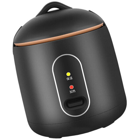 Cuisinière à Rice - Mini Cuiseur Automatique pour Dortoir 1.2L Noir avec Pot de Cuisson et Tamis Inclus (1/5)