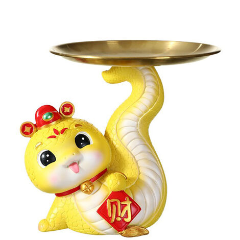 Tray Ornament Snake Tray 1104 Boîte de rangement décorative en céramique, cadeau de pendaison de crémaillère (1/5)
