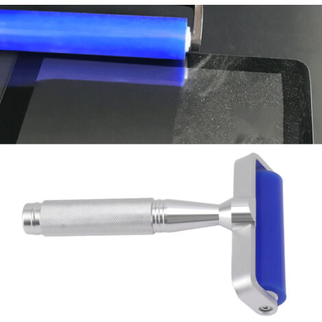[Hand Roller] Soft Silicone Dust Removal Roller Aluminum Alloy Handle Anti Static for Films PCB Electronics 8in/15.24cm