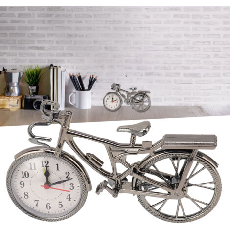 Horloge à Vélo Vintage - Alarm Clock Décoration Intérieur Artisanat Vélo - Ornements Antique - Matériau Plastique Premium (22cm x Batterie AA Non-Inclus) - Pour Bureau, Dormitory, Salon (1/5)