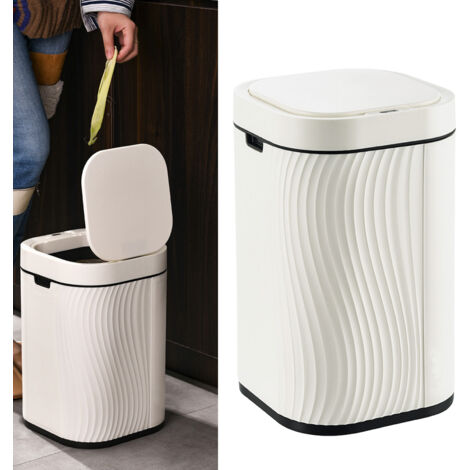 Poubelle Intelligente à Ouverture Automatique avec Système Anti-Odeurs - Capacité Grande et Design Élégant pour Maison, Salle de Bain, Cuisine ou Hotel (1/5)
