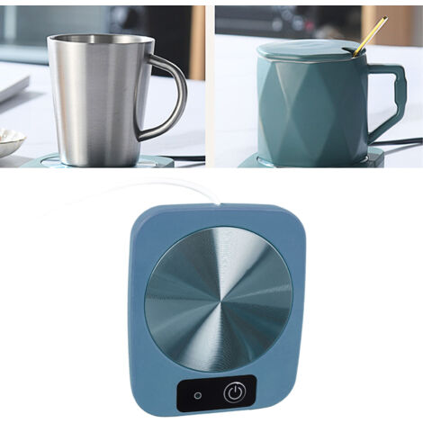 Chauffe-Plat Intelligent USB Température Constante Chauffe-Mug Portable pour Bureau Voyage Maison Bleu Chauffe-Plat Intelligent USB Chauffe-Tasse USB Chauffe-Plat Bureau Chauffe-Tasse Chauffe-Mug 55℃ (1/5)
