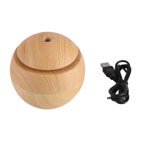Humidificateur Ultrasonique USB avec Diffuseur d'Essences et LED Touch Yellow Abs - Modèle Air Purifier Aroma (1/5)