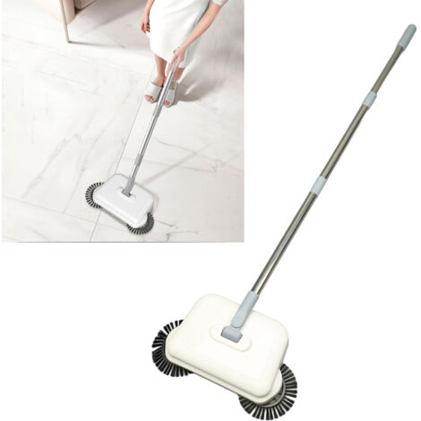 Balai Manuel Électrique Mano 360° Brosses Doubles PP PET 33cm x 16cm x102cm 672g 3 Râbles 2 Tissus Lavage Sec/Humide Planchers Hard (1/5)