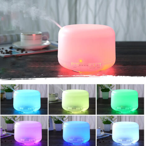 Diffuseur Ultrasonique 500ML + USB + Lampe Veilleuse + Purification + Humidification + Aromatherapie + Contrôle à Distance + 4 Fonctions en 1 (1/5)