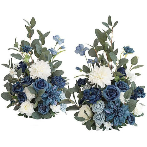Guirlande Florale pour Arce de Mariage - 2 Branches Simulées en Polyester Haute Qualité