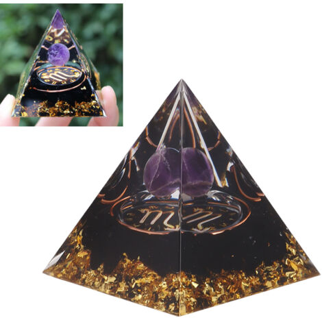Pyramide d'orgonite Scorpio en résine époxy cristal (5 cm) 1 pièce Énergie positive, méditation, chakras Orgonite Pyramid, Crystal Pyramid, Healing Crystal Pyramid (1/5)