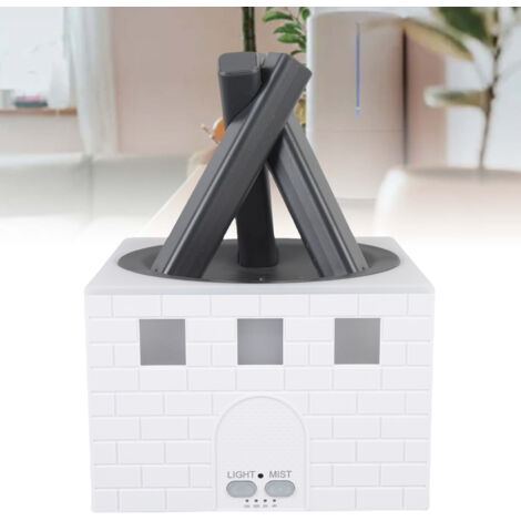 Diffuseur Humidificateur d'Huiles Essentielles Campfire Flame Torch LED 400ml PP ABS - Diffuseur Ultrasonique avec Nuit Lumière et Arrêt Automatique pour Bureau Chambre Maison (1/5)