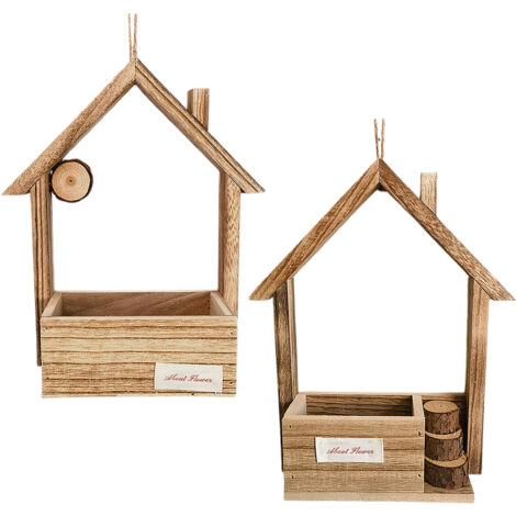 [Distributeur pour Oiseaux] [MODEL-FSDesignAB] Maisons de Bois - 2 Modèles Cabin / Hut en Kit Prêt à Monter pour Installation Extérieur (1/5)