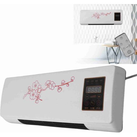[Chauffage d'ambiance mural] Chauffage Portable à Faible Niveau Sonore avec Ventilation et télécommande pour Salle de Bain et Chambre (1/5)