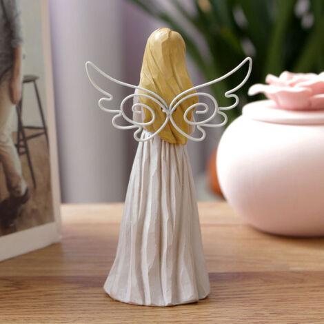Figurine Angel Statue Sculpture - Statue Cœur Angel Sans Visage Sculpture Résine Exquise pour Décoration Bureau Maison 7cm (1/5)