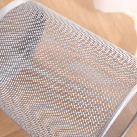 Corbeille Métallique à Mailles Large Capacité Ventilation Optimale Poubelle de Bureau et Maison Open Top (1/5)