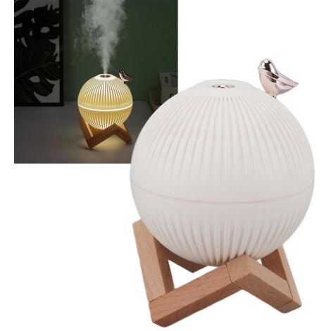 Humidificateur portatif Moon 3D design bois compact USB aromatique 330ml 3 coloris nuit (1/5)