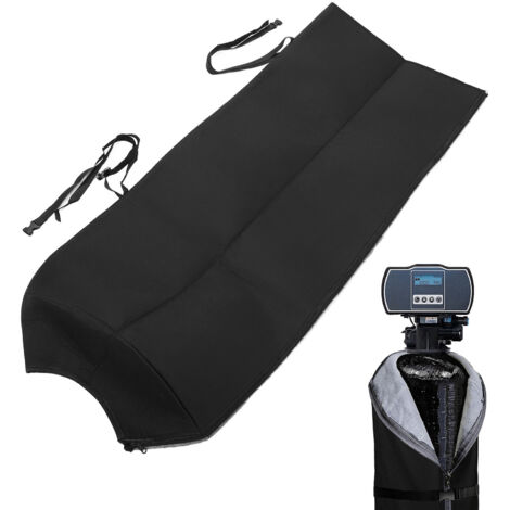 Housse pour Adoucisseur d'eau - Couverture Imperméable et Anti-Condensation pour Cuve 12x52 inch (600D Oxford) avec Fermeture Zipper et Elastiques - Noir (1/5)