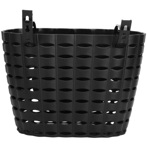 Paniers pour Vélo Enfant Sac de Rangement Frontail en Plastique Epais Accessoire Noir Dimensions 21x12x14cm (1/5)