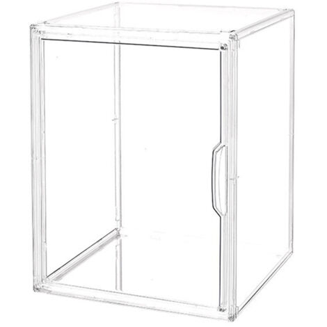 Vitrine transparente de présentation - Vitrine de stockage à grande capacité sans séparation - Système de présentation modulaire 888 (livrée en boîte)