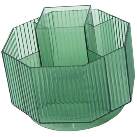 Pot de stylos rotatif 360° grande capacité multifonction organisateur de bureau plastique vert - [Organisateur rotatif de bureau] + [CasaNice] + [MOD-RTG-DESK] + [Grande capacité] (1/5)