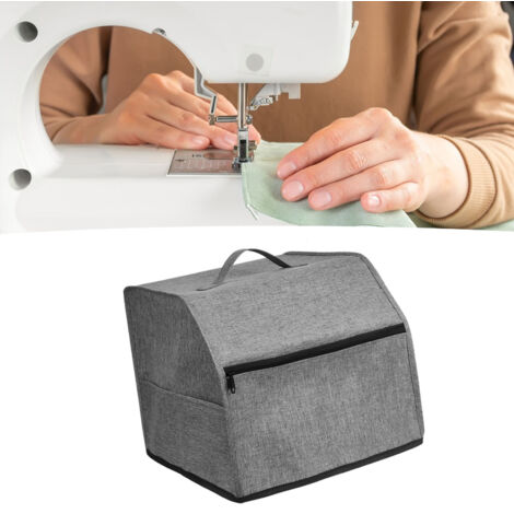 [Housse de Machine à Coudre] Oxford avec Poche Accessoires - Protecteur contre la Poussière - Compatible Machine Serger Overlock - Taille 31.5x29x28.5cm - 295g (1/5)