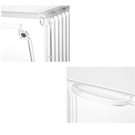 Vitrine transparente, boîte de rangement robuste pour figurines - Boîte de rangement cylindrique transparente anti-poussière pour ou pierres