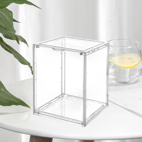 Vitrine de Présentation pour Figurines - Grande Capacité Antidérapante Transparente avec Fermeture Magnétique Protectrice pour Poupées et Objets de Collection - Matériau PS 1900g (1/5)